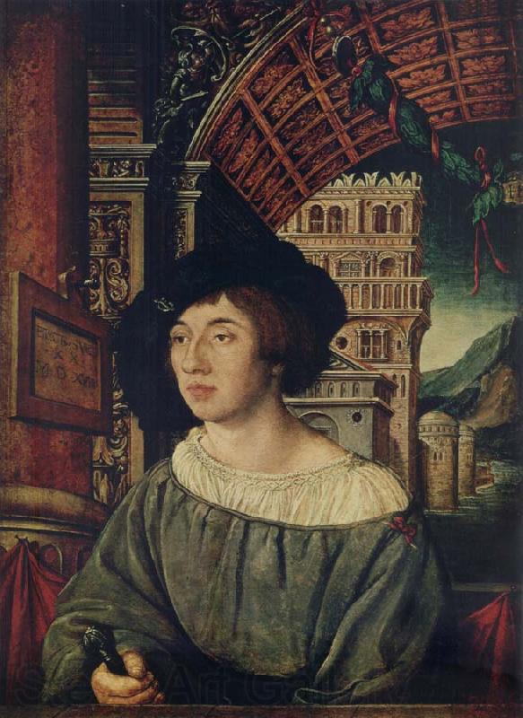Ambrosius Holbein Portrait of a young man Norge oil painting art